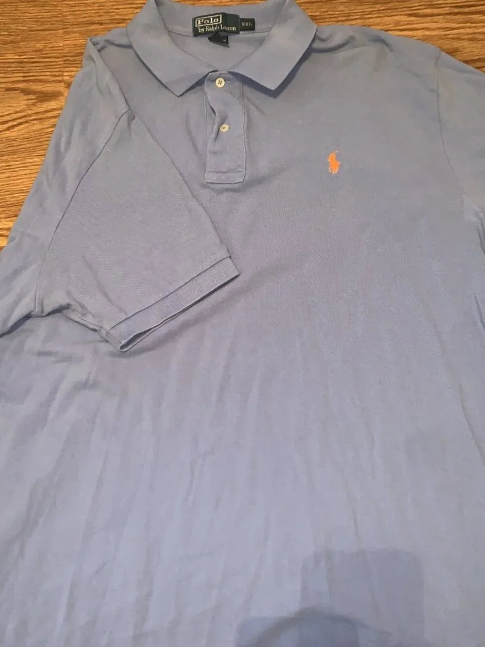 Ralph Lauren Polo XXL Blue Orange Horse Shirt Sleeve Shirt Men’s